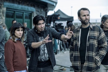 Paul Urkijo, lan berriaren filmaketan.