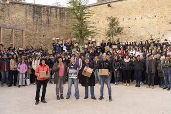 La campaña se lanzó desde Tafalla, donde también se visualizó un documental sobre la inicativa.