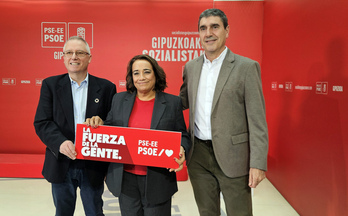 José Ignacio Asensio, Rafaela Romero y Alberto Albístegui.