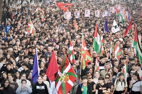 Protestas antifascistas contra Vito Quiles en Bilbo Protestas antifascistas contra Vito Quiles en Bilbo