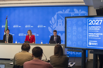 Presentación del proyecto de presupuestos tras el Consejo de Gobierno.