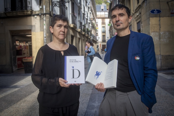 Itziar Aranburu eta Jon Ander Garciaren ‘Dudak dakarrena’ liburuaren aurkezpena, Donostian, asteazken honetan.