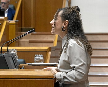 Eraitz Saez de Egilaz, orgullosa del antifascismo, denunció el vandalismo.